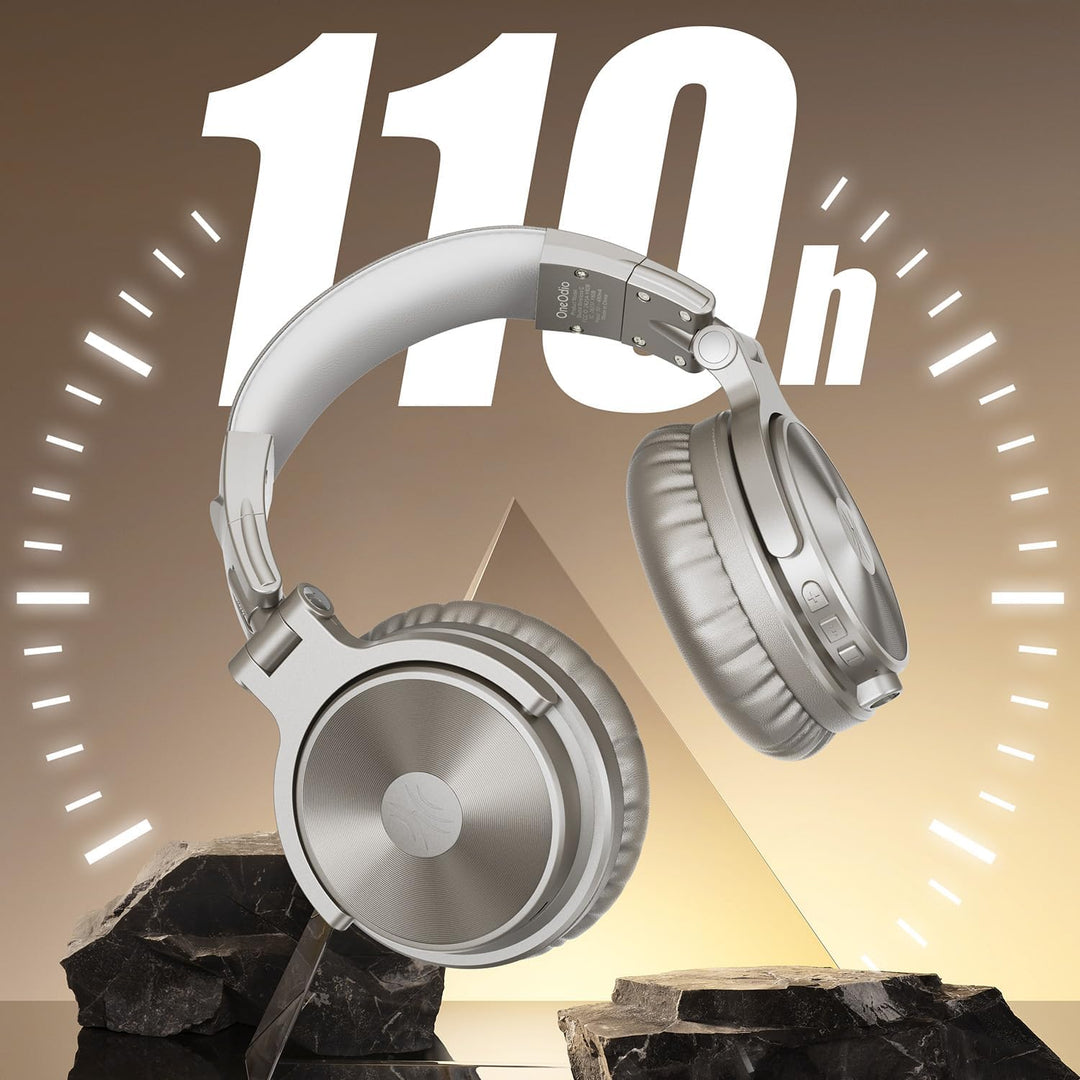 OneOdio Bluetooth Kopfhörer Over Ear [Bis zu 110 Std & BT 5.2] Geschlossene Musik Headphones Kabello