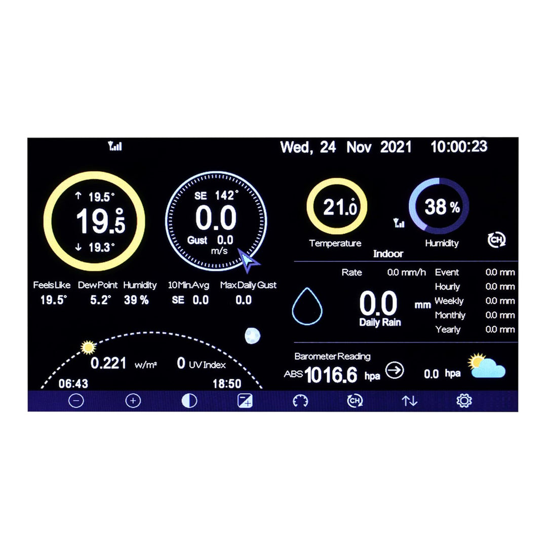 HP1000SE PRO Black Edition WiFi Internet Multikanal Funk Wetterstation HP1000SE PRO Wetterstation (S