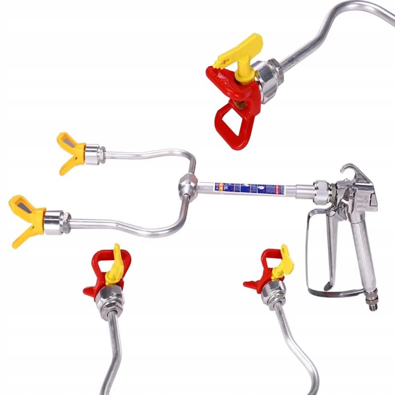 TwinSpray SteelPro 7/8 – Doppellanze für Airless-Spritzgeräte | Edelstahl, 7/8" Gewinde | Düsenabdec