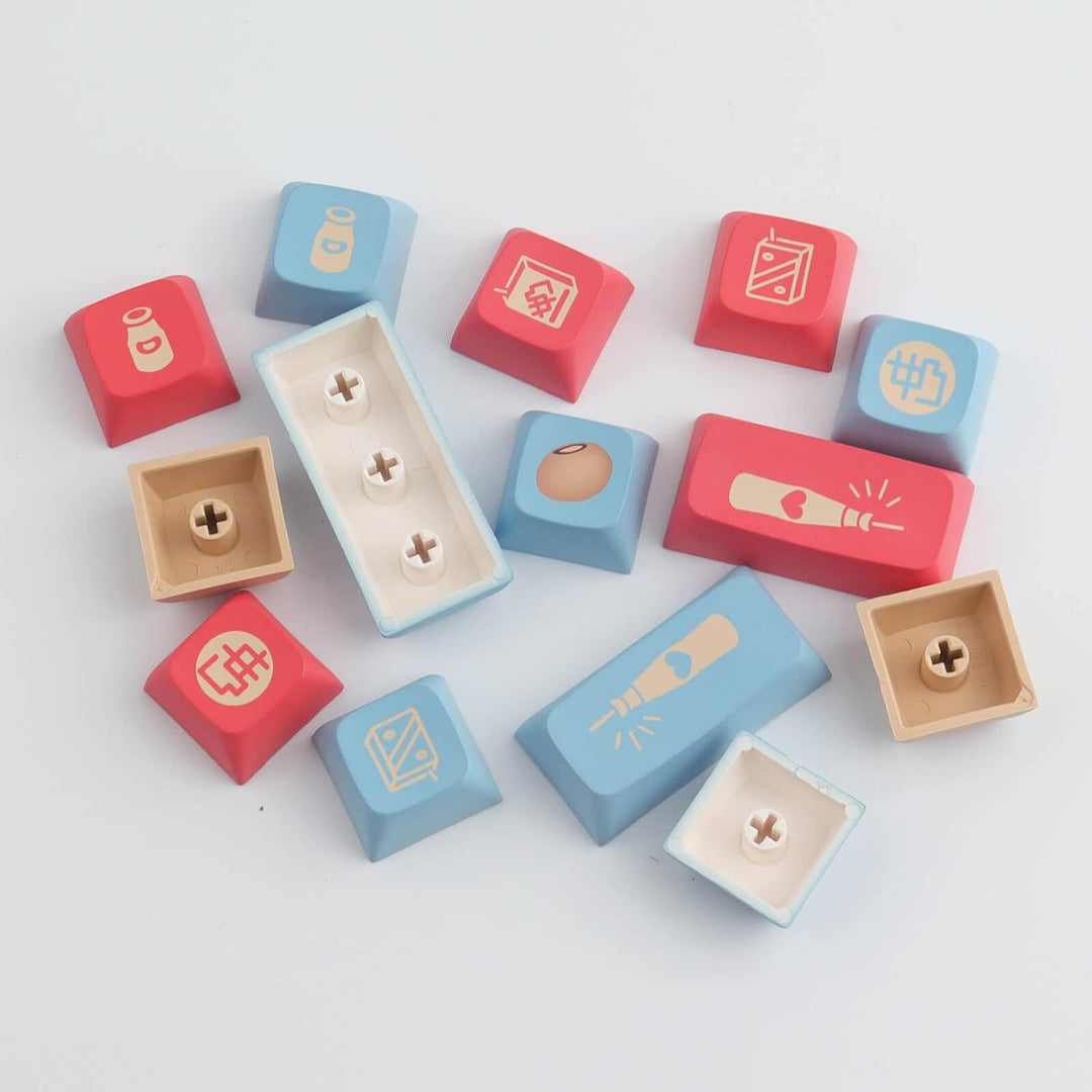 Keycaps PBT XDA Profil Keycaps 138 Tasten ANSI(US) Layout Keycaps Dye-Sublimation für Gateron Kailh