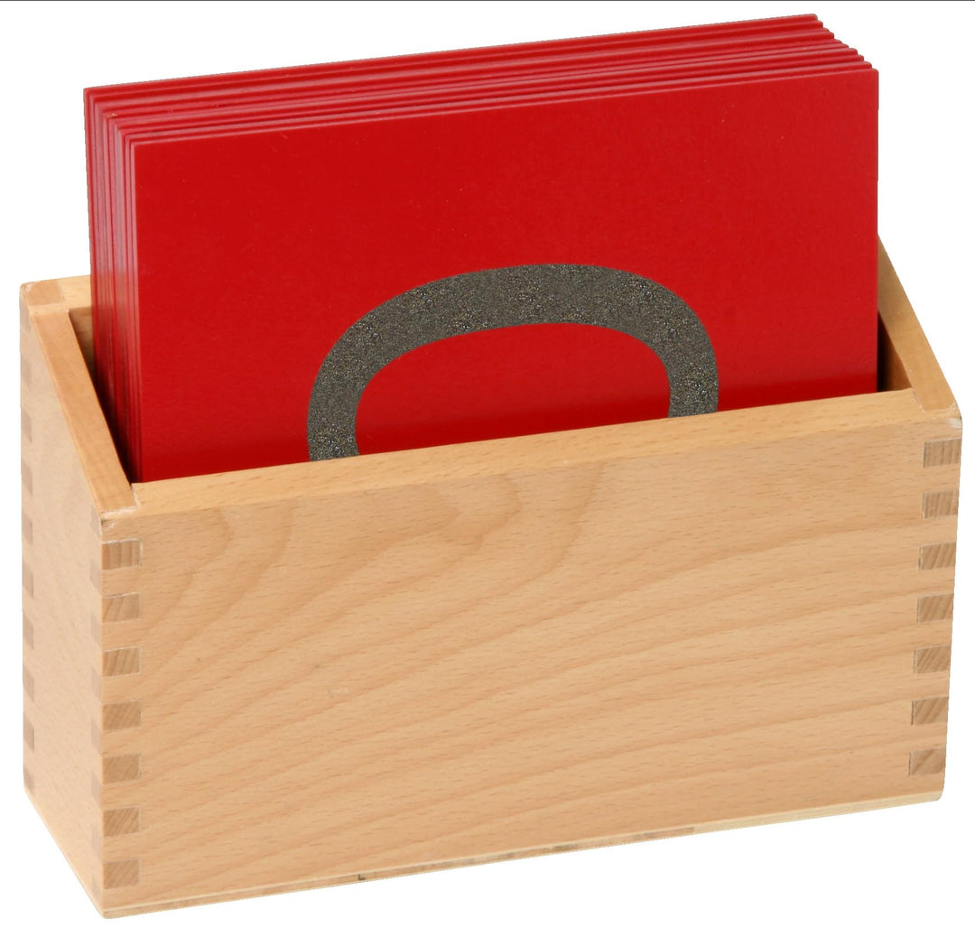 Betzold - Fühl- und Tastplatten, Sandpapier-Ziffern im Holzkasten - Mathematik Nocolor, Nocolor