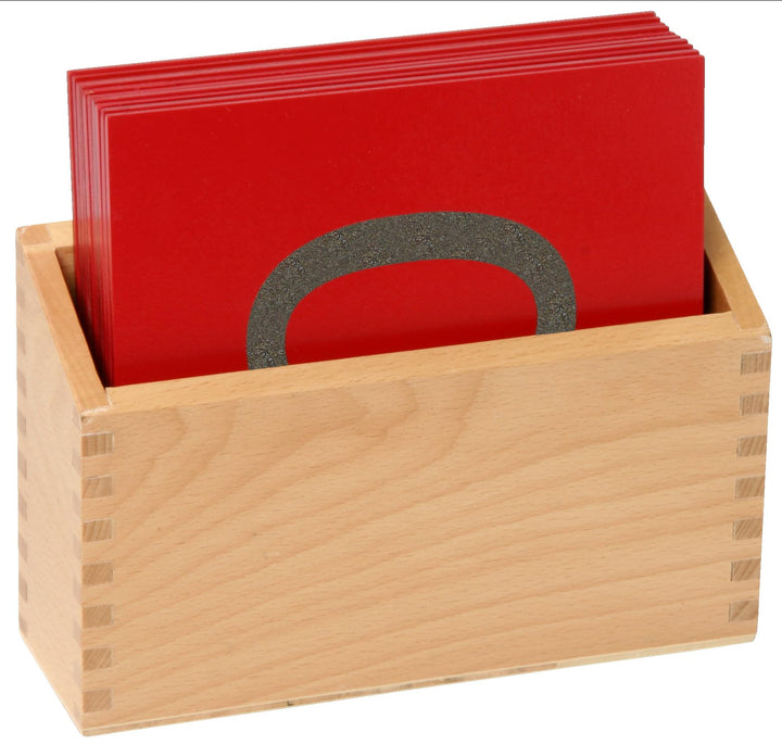 Betzold - Fühl- und Tastplatten, Sandpapier-Ziffern im Holzkasten - Mathematik Nocolor, Nocolor