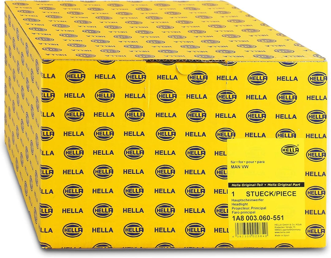 HELLA 1A8 003 060-551 Halogen-Hauptscheinwerfer - links/rechts - für u.a. VW Beetle