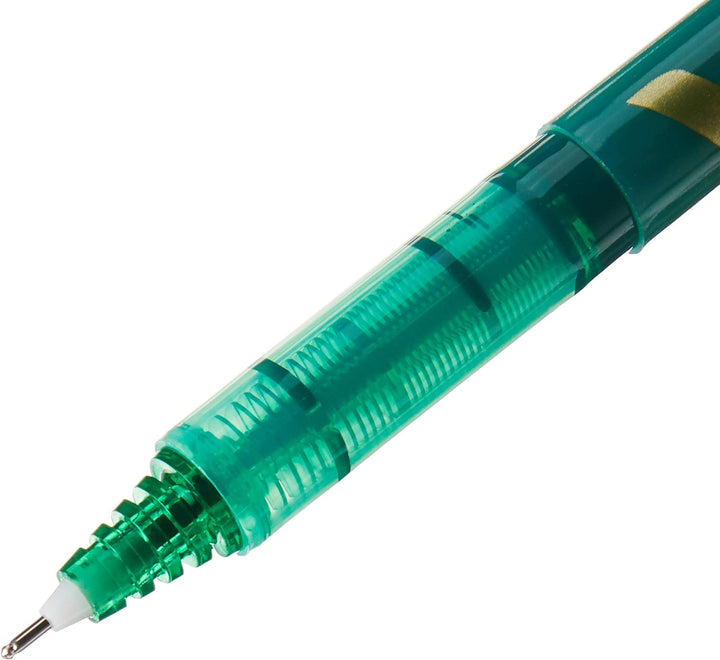 Pilot V7 Tintenroller mit Nadelspitze 0,7 mm Schreibspitze 0,5 mm Strichbreite 12 Stück grün grün 1