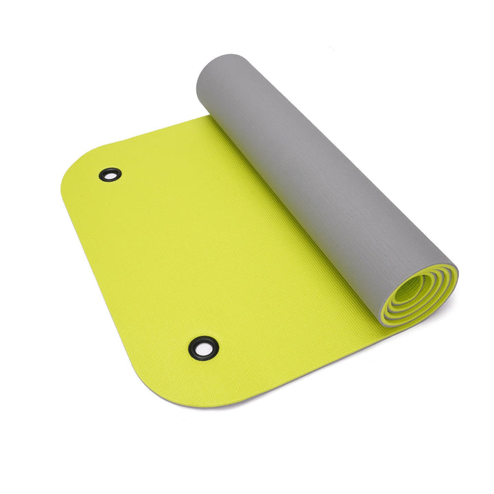 Yogabox Gymnastikmatte Komfort Made in Germany mit Ösen grün/antrazit, grün/antrazit