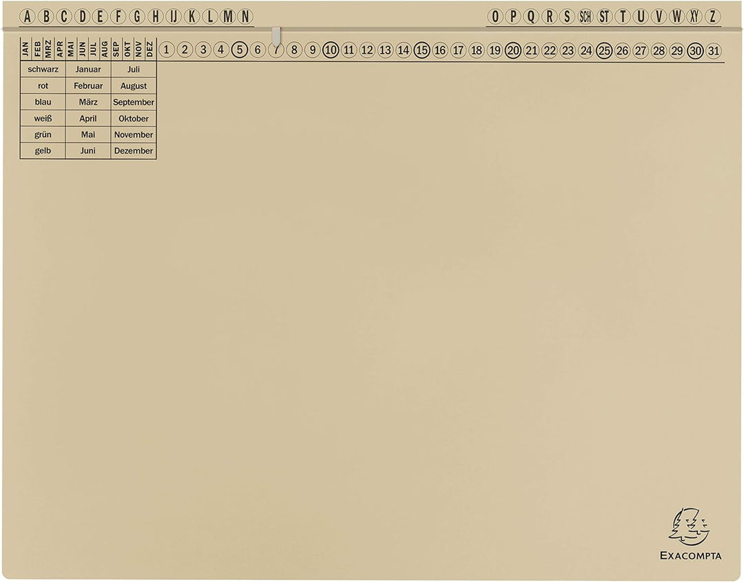 Exacompta 371122B 25er Pack Premium Kanzlei Hängehefter Exaflex Links- oder Rechtsheftung, extra sta