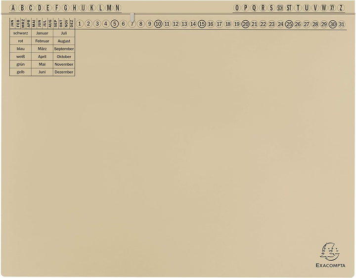 Exacompta 371122B 25er Pack Premium Kanzlei Hängehefter Exaflex Links- oder Rechtsheftung, extra sta