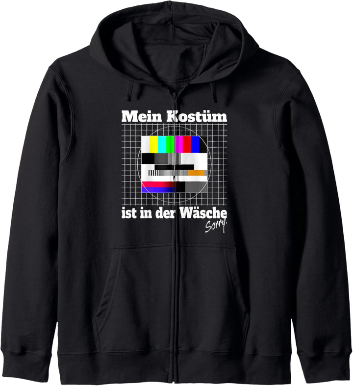 Mein Kostüm Ist In Der Wäsche Testbild Retro 80s Outfit 80er Kapuzenjacke