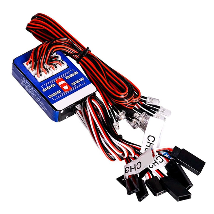 Rc Car Lights Kit 12 LED Lenkbremsbeleuchtungssystem Kit Smart Simulation Strobe Light für Rc Car 1/