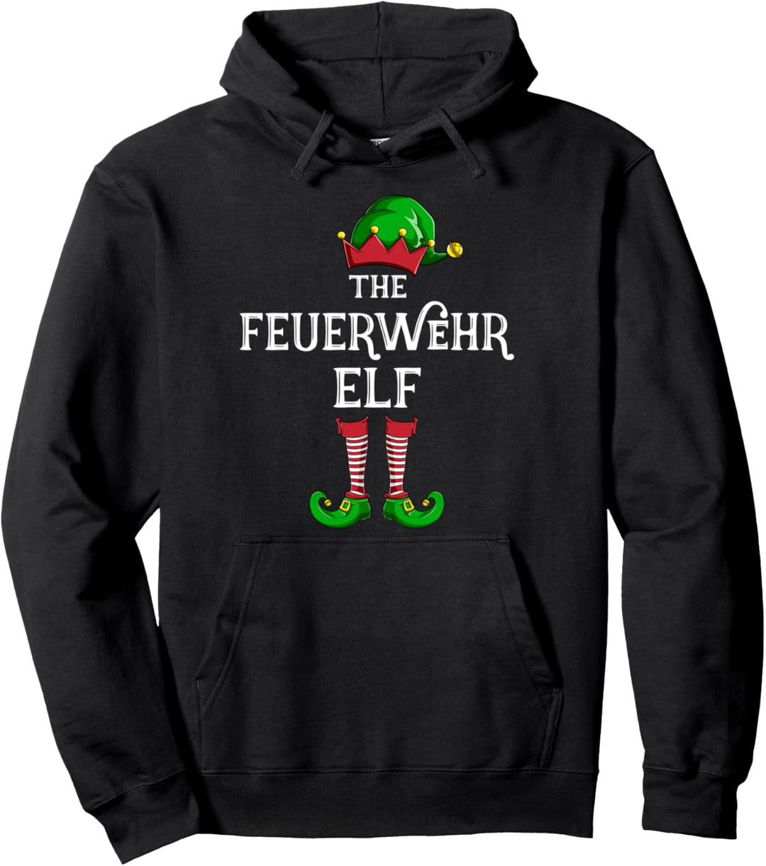 Feuerwehr Elf Partnerlook Familien Weihnachten Pullover Hoodie