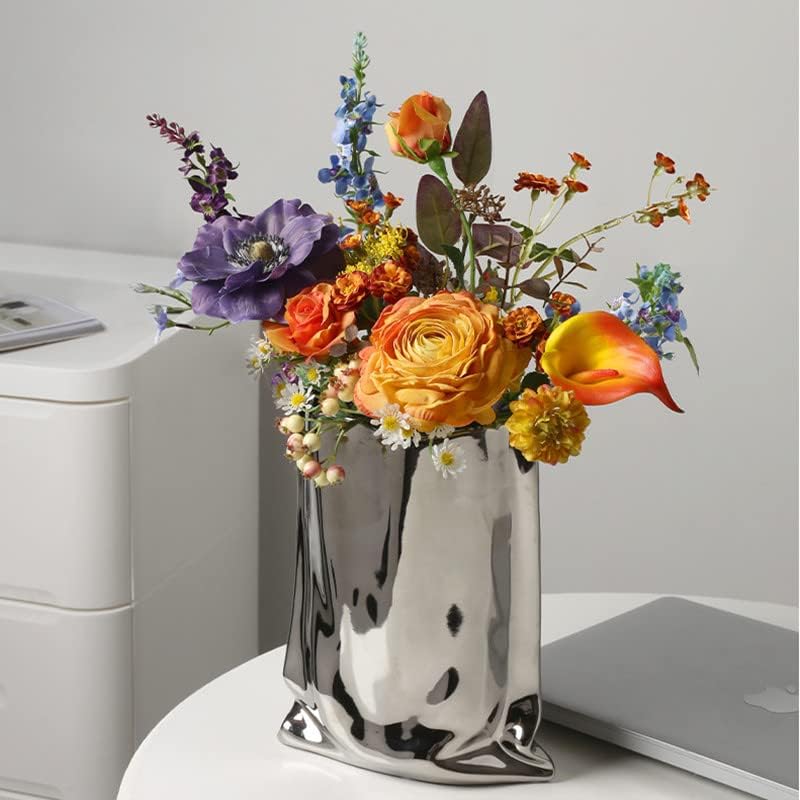 Keramik Vase, Moderne Blumenvase, Minimalistische Abstrakte Vase für Home Decor, Tisch Mittelstück V