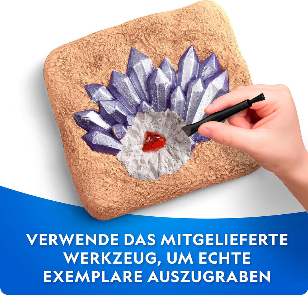 NATIONAL Geographic Mega Edelstein-Ausgrabungsset – Edelsteine & Kristalle Ausgrabungsset, Wissensch
