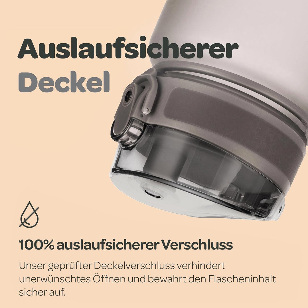 Hydracy Trinkflasche mit Fruchteinsatz - 500ml Wasserflasche - BPA-freie Trinkflasche mit Zeitmarkie