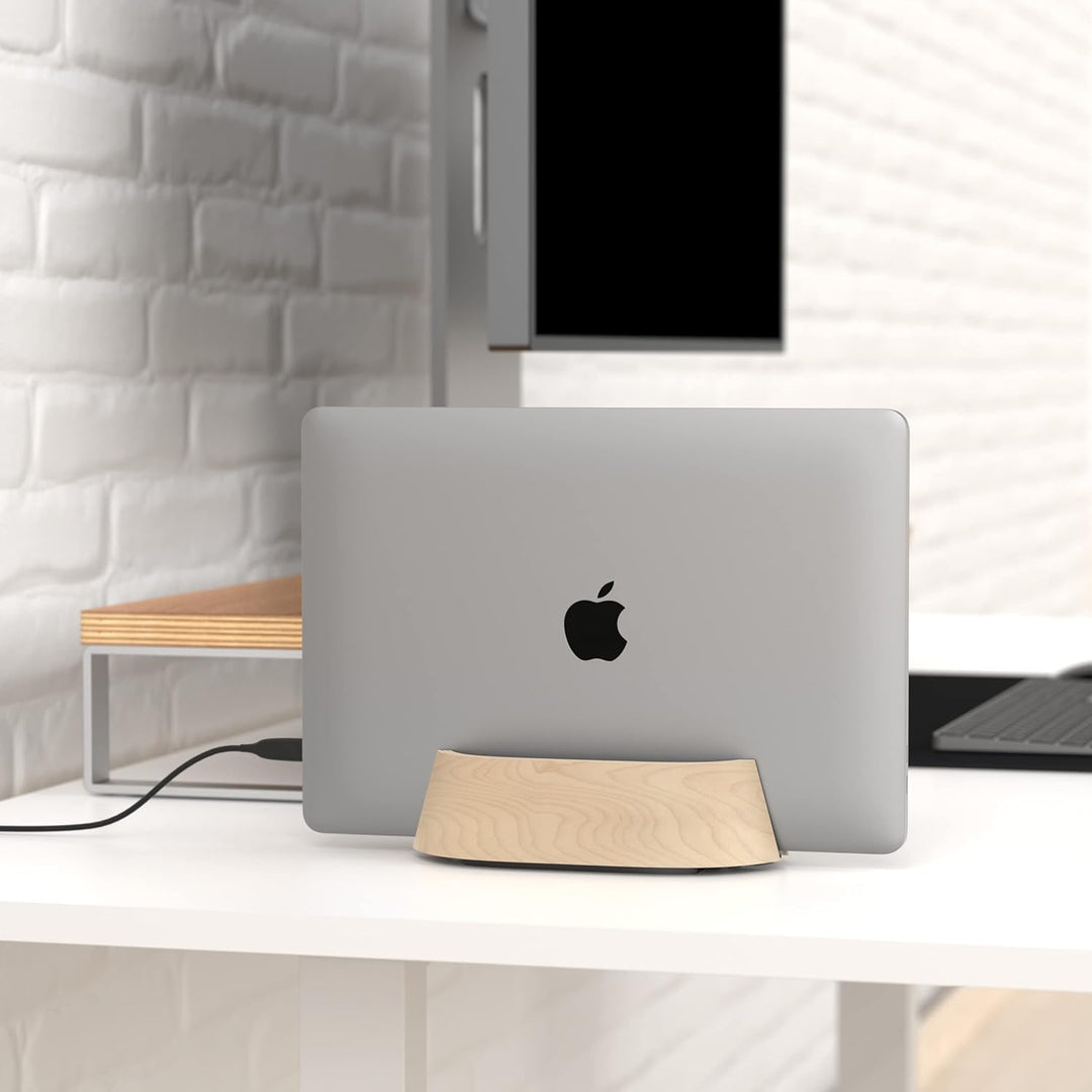 HumanCentric Laptop-Halterung, vertikaler Laptop-Ständer – verstellbare Halterung und Docking, aufre