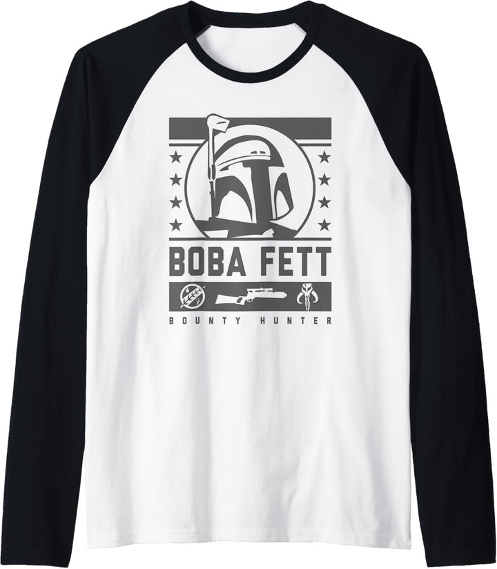 Star Wars Boba Fett Streetwear Propaganda Poster Raglan
