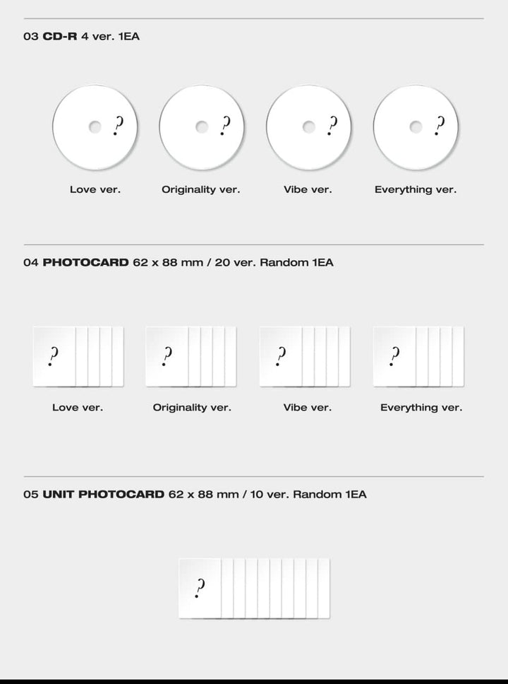 Starship Entertainment MONSTA X - SHAPE of LOVE Album+Extra Photocards Set (4 ver. SET), L100005817,