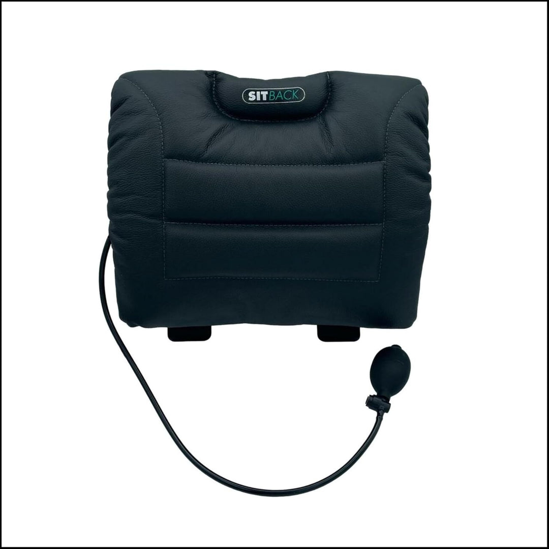 Sitback Air Universales Rückenstützkissen, aufblasbar, für Autositze, Bürostühle, Sofa, (Leder schwa