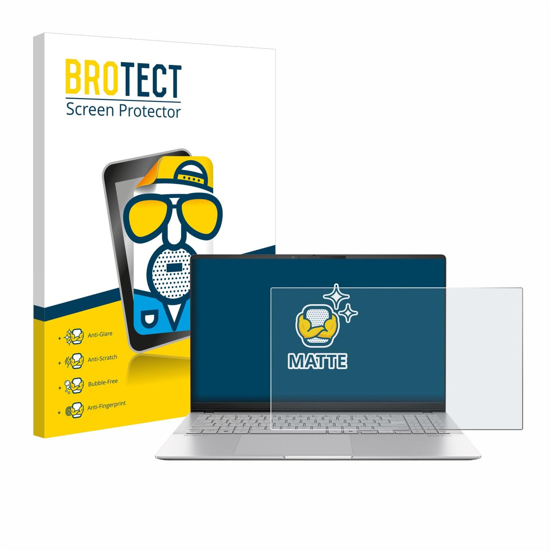 BROTECT Entspiegelungs-Schutzfolie für ASUS Vivobook S 15 S5507 Matte Displayschutz-Folie, Anti-Refl