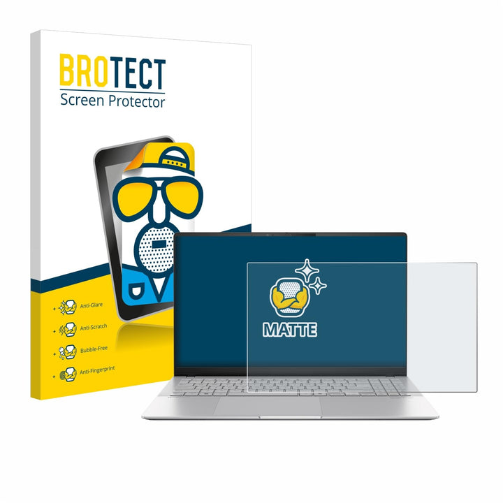 BROTECT Entspiegelungs-Schutzfolie für ASUS Vivobook S 15 S5507 Matte Displayschutz-Folie, Anti-Refl