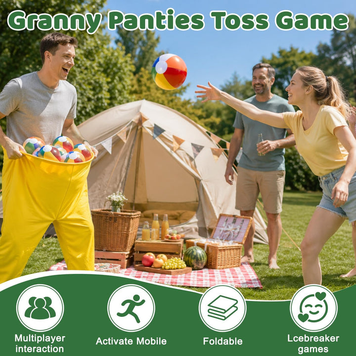 Granny Pants Wurfspiel, Oma Hosen Hofspiel, Granny Pants Yard Game, übergrosse Oma-Hosen-Spiele, 2 R