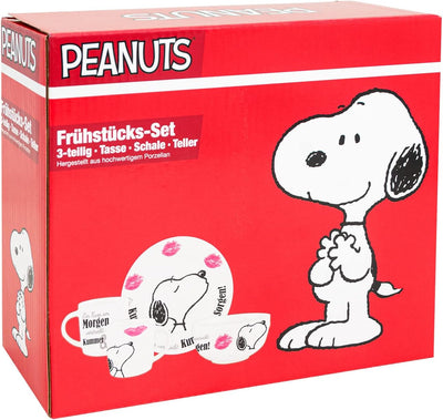 Peanuts Snoopy Collection - 3 tlg. Frühstücksset in Geschenkbox