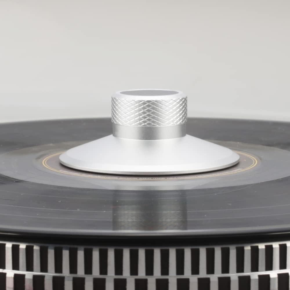 Brollitest Carbonfaser-Schallplattengewichtsscheibe, Vinyl-Gewichtsstabilisator, Schallplattenklamme