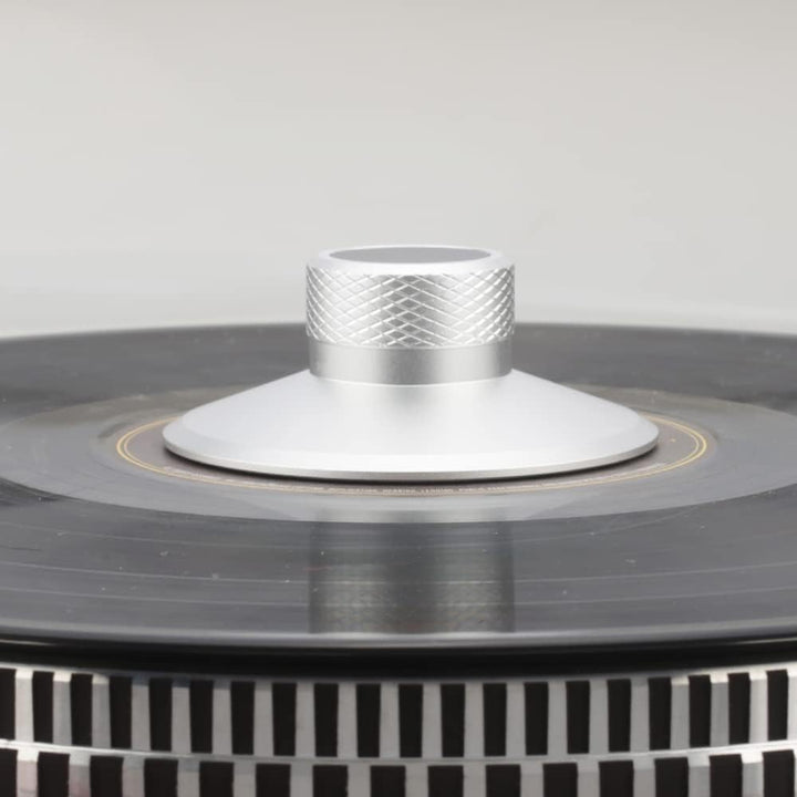 Brollitest Carbonfaser-Schallplattengewichtsscheibe, Vinyl-Gewichtsstabilisator, Schallplattenklamme