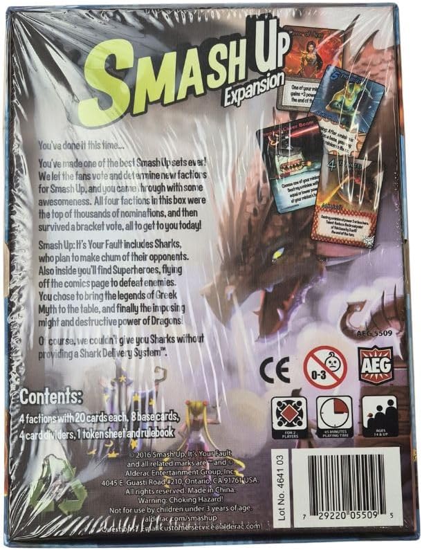 Alderac Entertainment ALD05509 - Brettspiel "Smash Up! It's Your Fault"