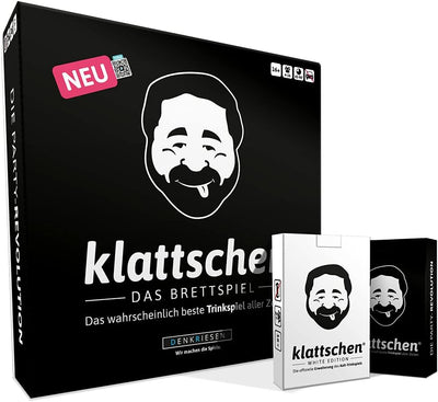 DENKRIESEN - klattschen® MEGA-Pack -klattschen Brettspiel, klattschen & klattschen White Edition - D