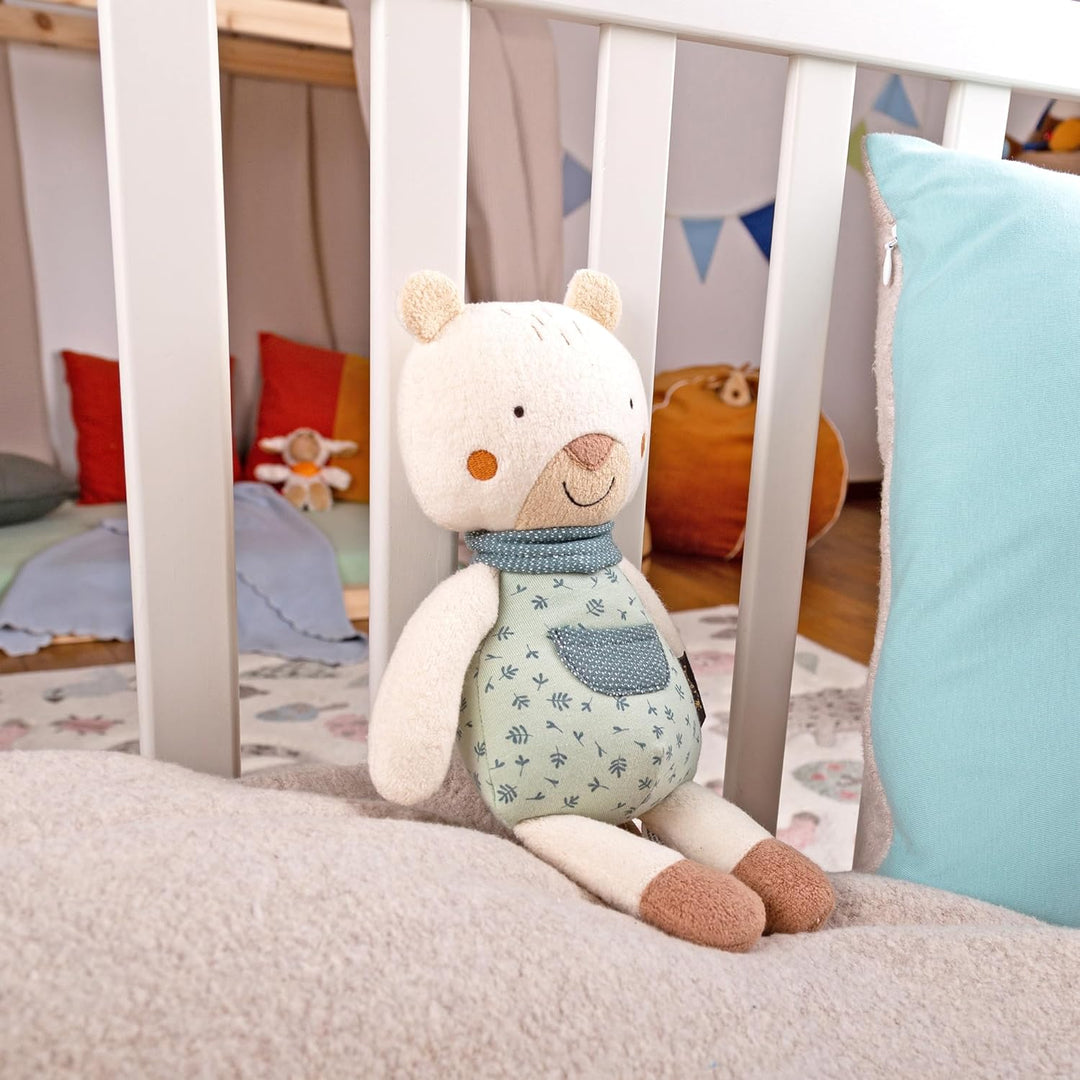 SIGIKID 39773 Spieluhr Bär, yellow für Mädchen und Jungen von 0 bis 36 Monaten Mint/Weiss/Bär, Mint/