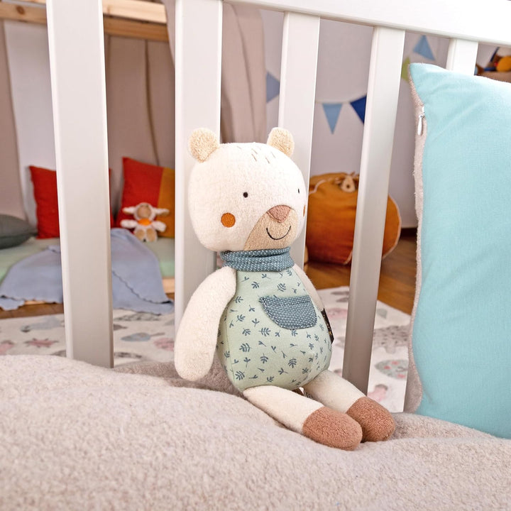 SIGIKID 39773 Spieluhr Bär, yellow für Mädchen und Jungen von 0 bis 36 Monaten Mint/Weiss/Bär, Mint/
