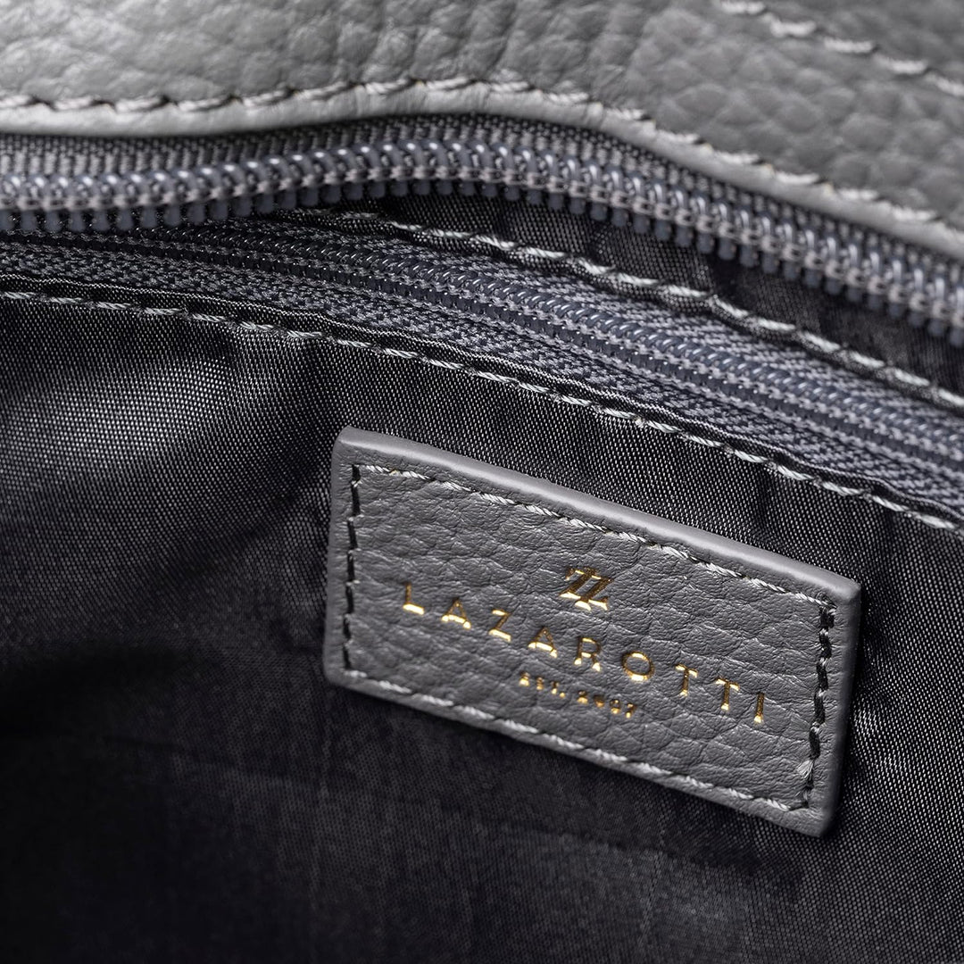 Lazarotti Bologna Leder Umhängetasche Damen | verstellbarer Schultergurt | mittelgrosse Crossbody Ba
