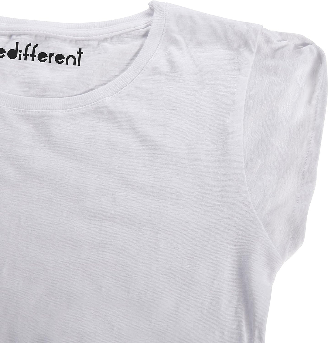 T-Shirt für Damen mit Flammen, für Mädchen, mit Herz-Motiv, Geschenkidee L Schwarz, L Schwarz
