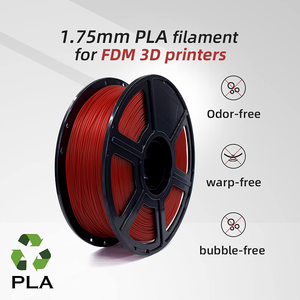 FLASHFORGE - 1,75 mm PLA 3D-Druckfilament und 1 kg Spule für die Creator-Serie (schwarz) PLA Pla-Sch