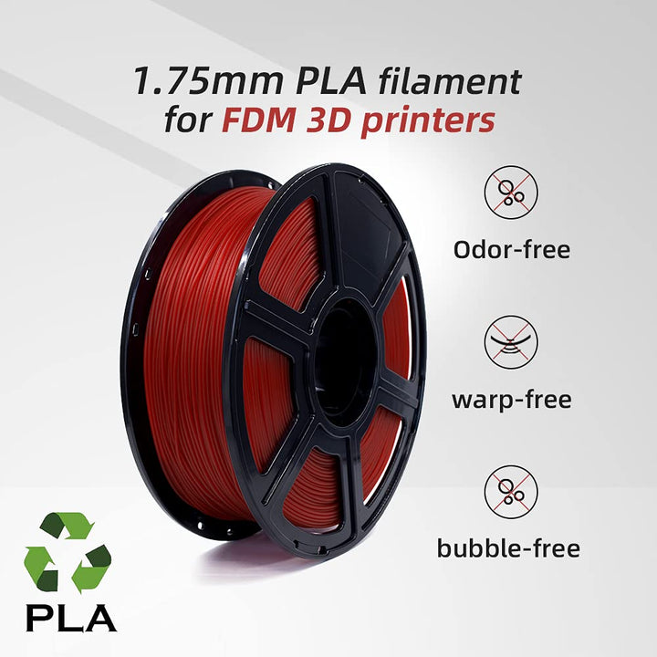 FLASHFORGE - 1,75 mm PLA 3D-Druckfilament und 1 kg Spule für die Creator-Serie (schwarz) PLA Pla-Sch