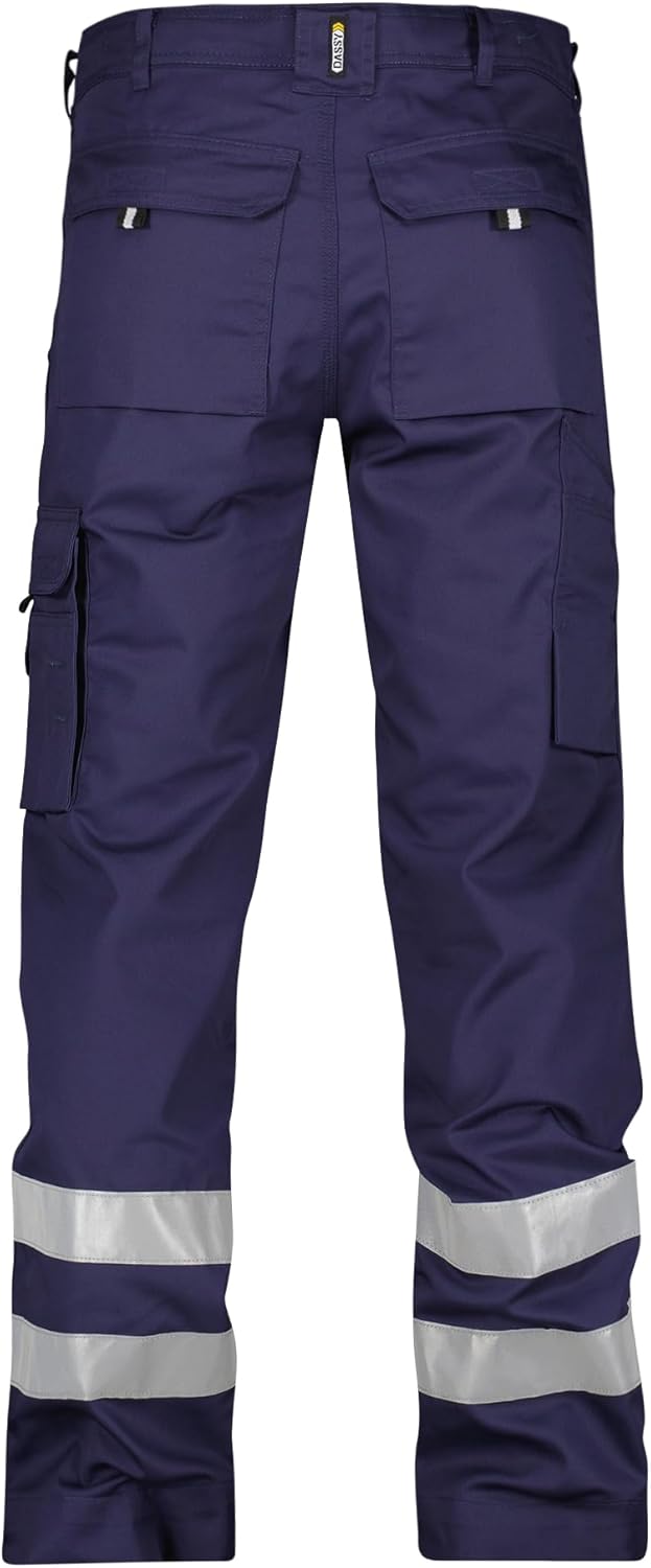 Dassy Arbeitshose Vegas mit Reflektorband, Marineblau, Grösse 60, 200822-0825-60