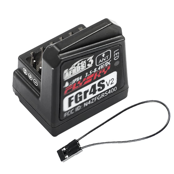 4-Kanal 2.4G Spektrum Empfänger FGR4S V2 RC Empfänger Kompatibel mit FrSky NB4 für 1/10 RC Car/Ruder