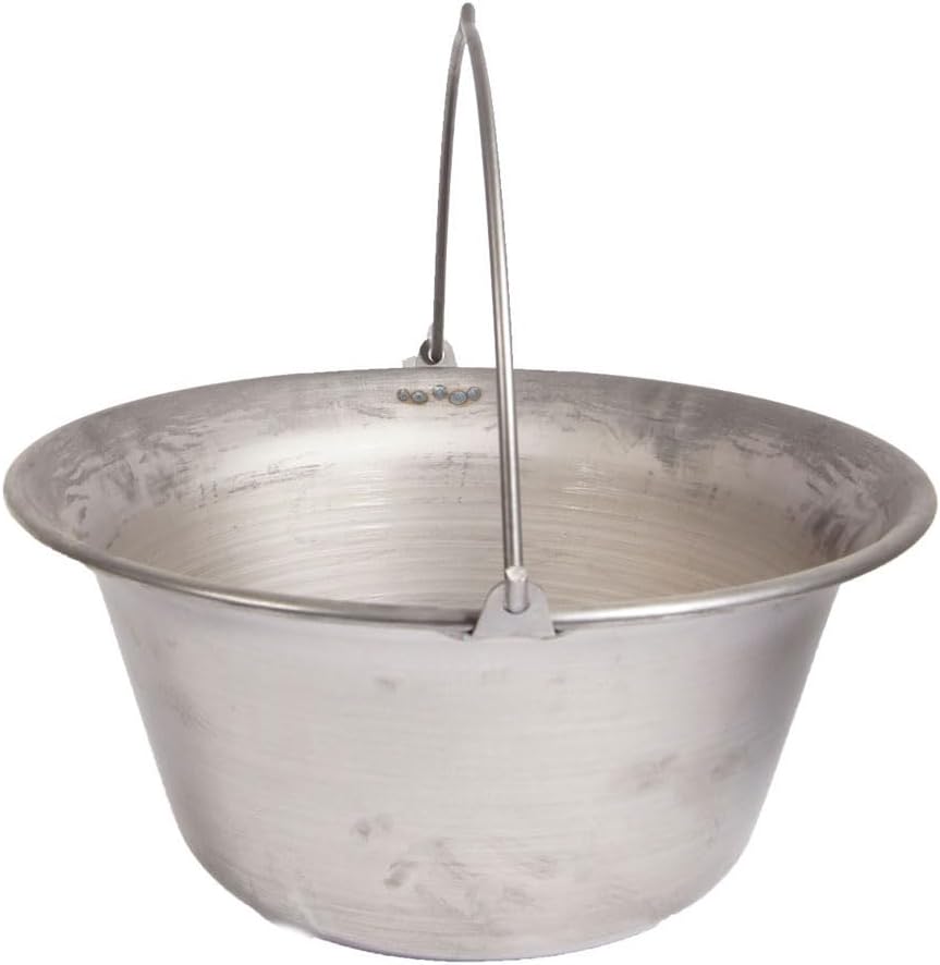 troph-e-shop Ungarischer Gulaschkessel Topf Eisen Feuertopf Hordentopf Eisentopf 10 Liter