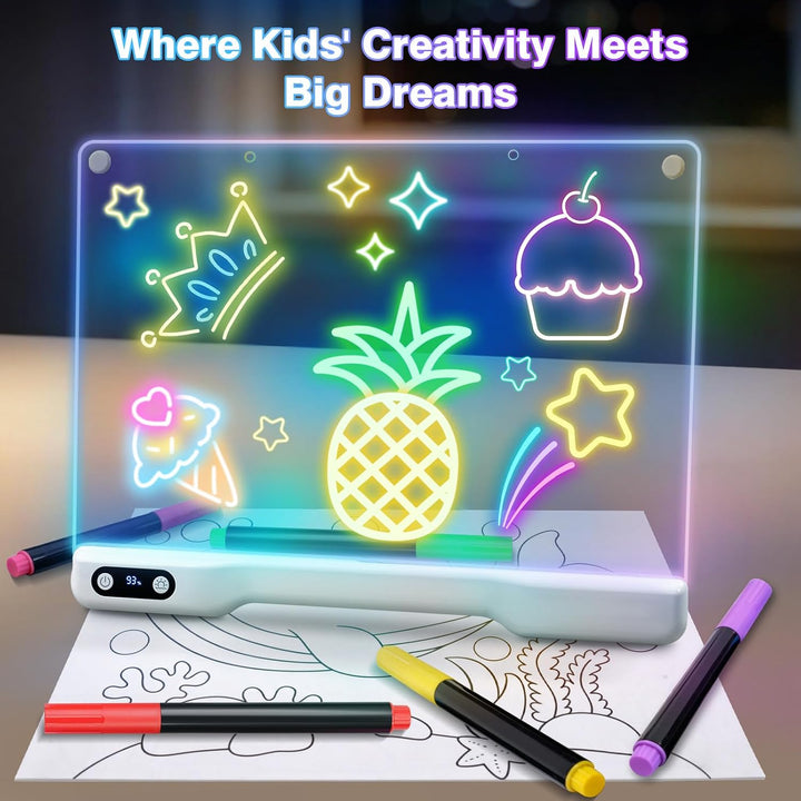 RealPlus LED Zeichenbrett 41cm Wiederaufladbar, 10 Lichtmodi Kindergeschenk