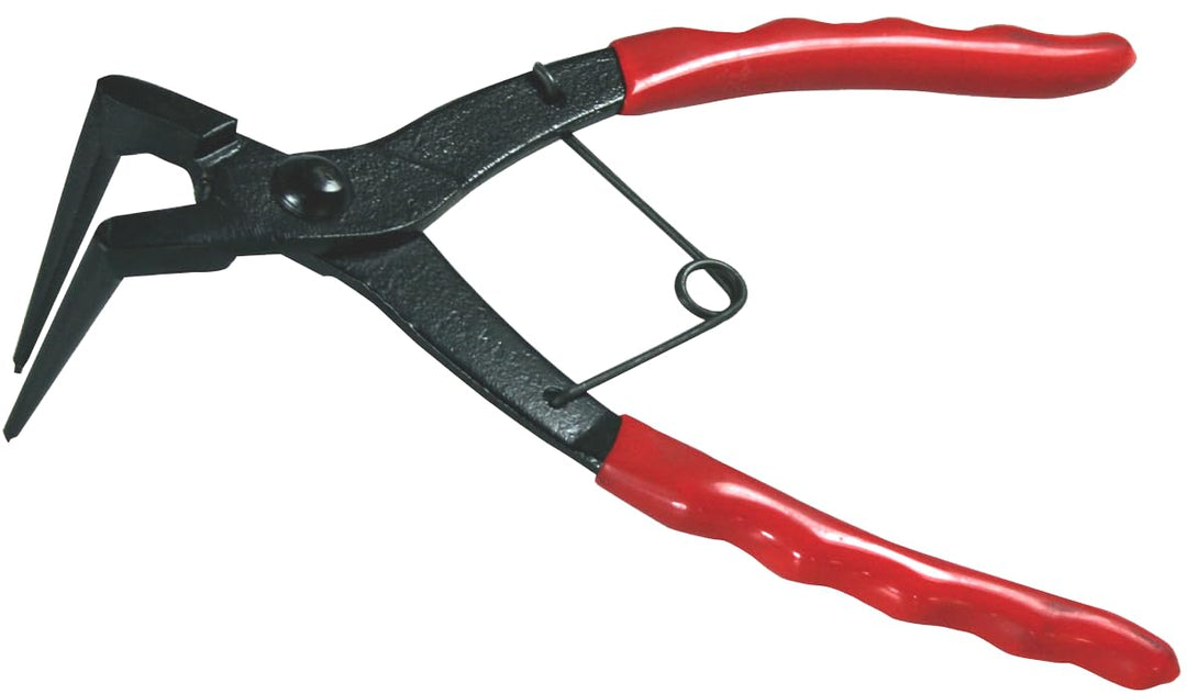SW-Stahl 41420L Bremssattel-Sprengringzange 180 mm I Sprengringzange gebogen I Zange für Sprengringe