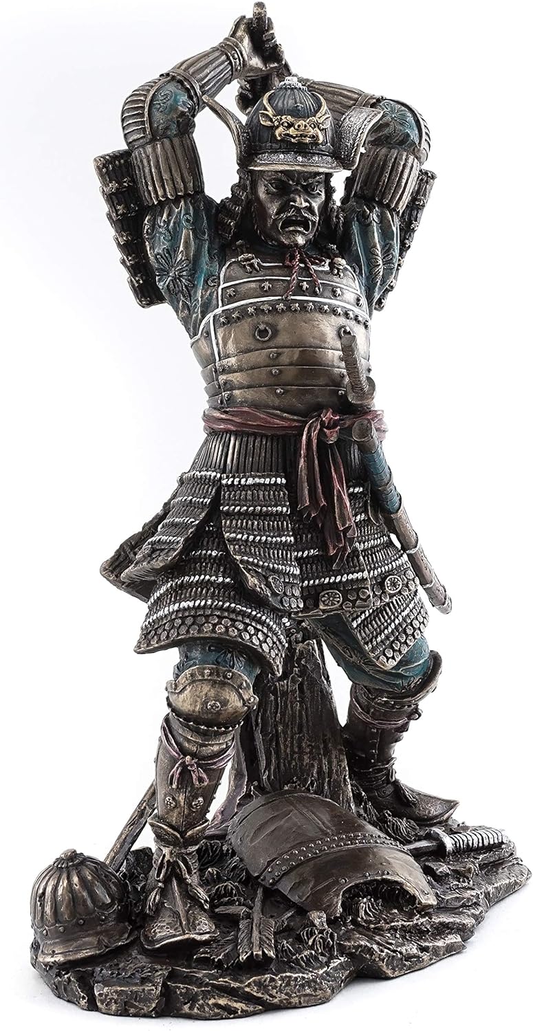 Veronese Samurai-Krieger in der Schlacht, japanische Statue, Figur