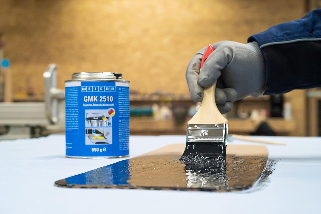 WEICON GMK 2510 Kontaktklebstoff 324 g haftstarker 2-Komponenten Kleber schwarz, 324 g