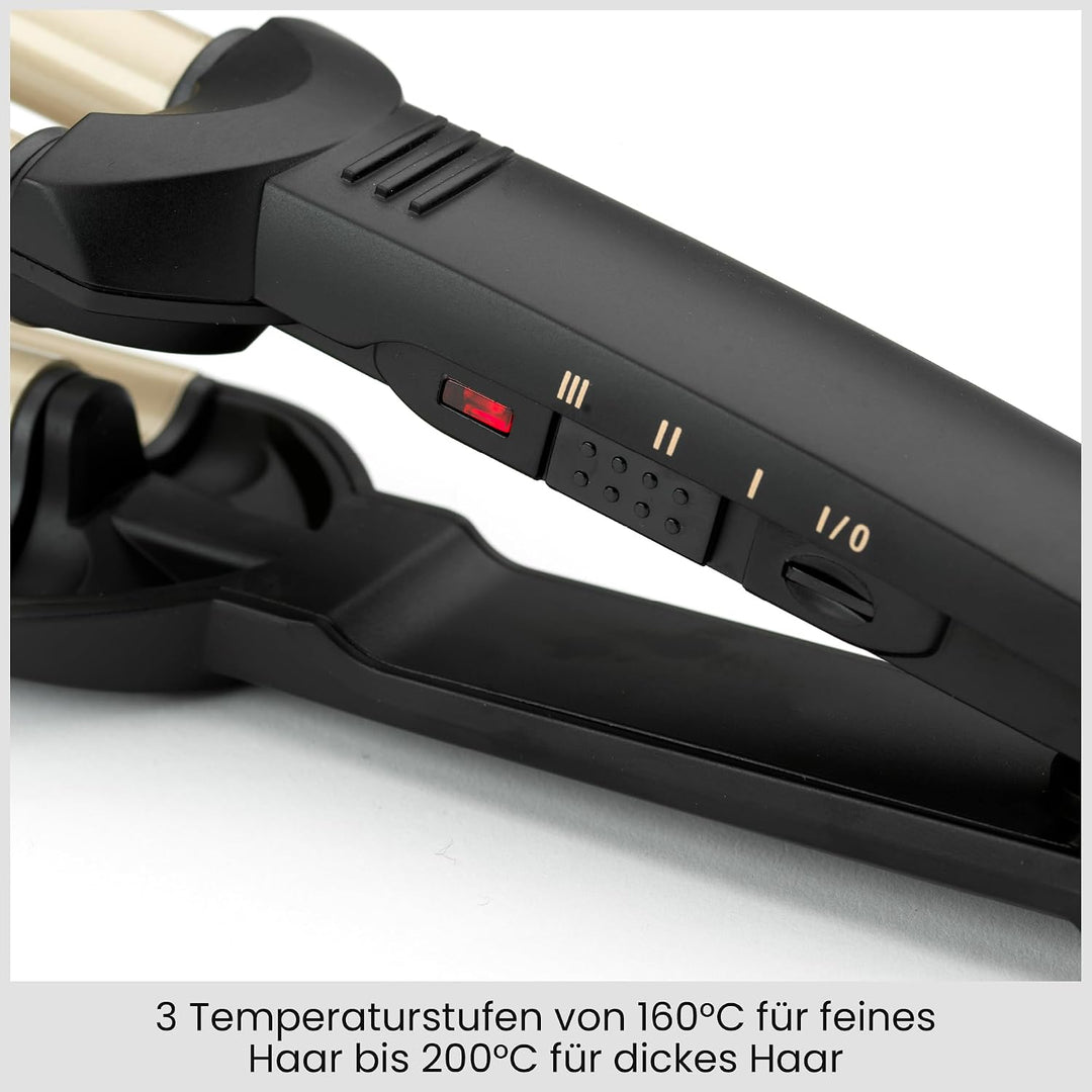 BaByliss Easy Waves Welleneisen, Gold-schwarz, C260E | 1er Pack Beach Waves, Beach Waves