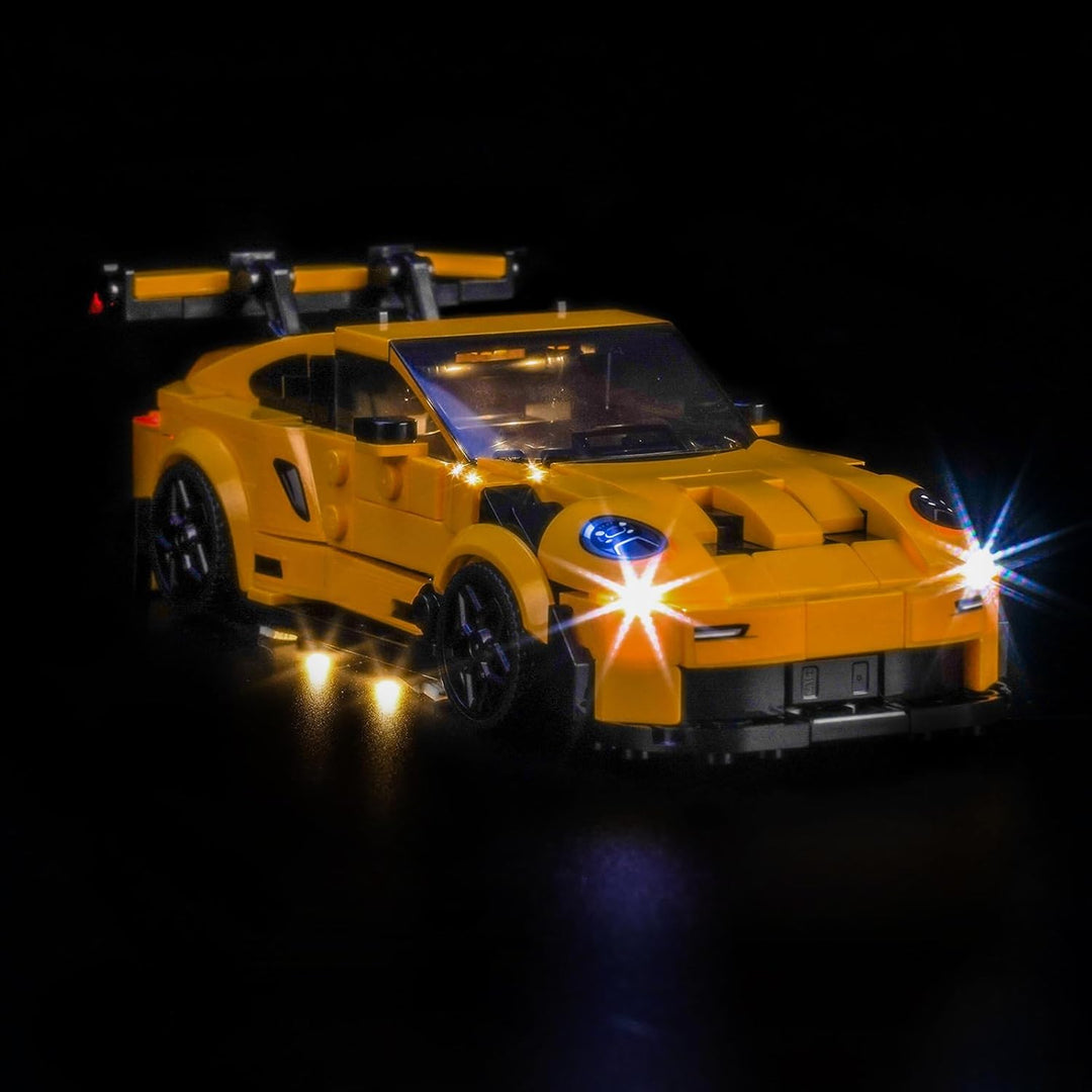 Update Version Licht-Kit Kompatibel mit Lego Porsche 911 GT3 RS Super Car 77239 (Kein Modell), Led B