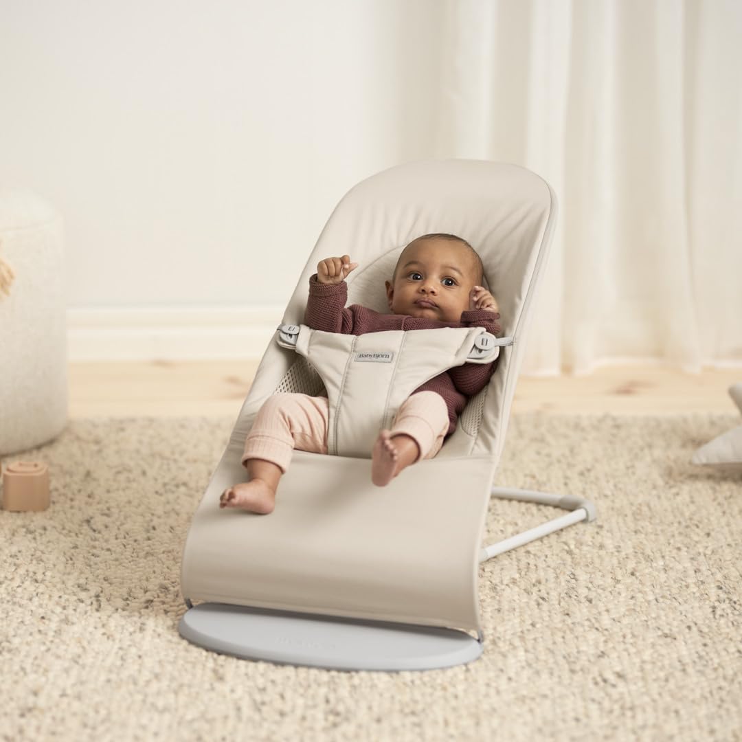 BabyBjörn Balance Soft Hängematte, Stoff/Jersey, Tri-Fabric, Hellbeige