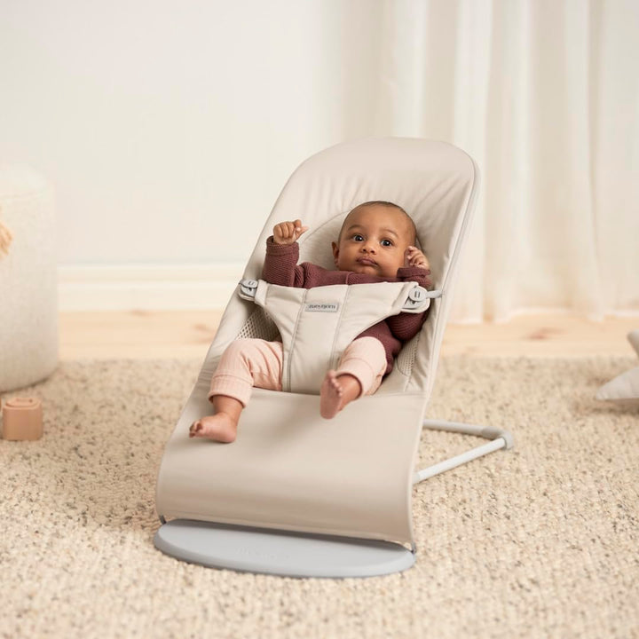 BabyBjörn Balance Soft Hängematte, Stoff/Jersey, Tri-Fabric, Hellbeige