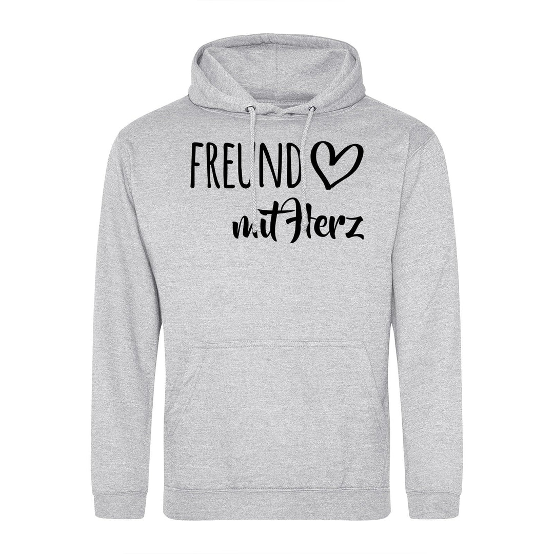 huuraa Unisex Hoodie Freund mit Herz Pullover Vegan Grösse S-3XL mit Motiv für die tollsten Menschen