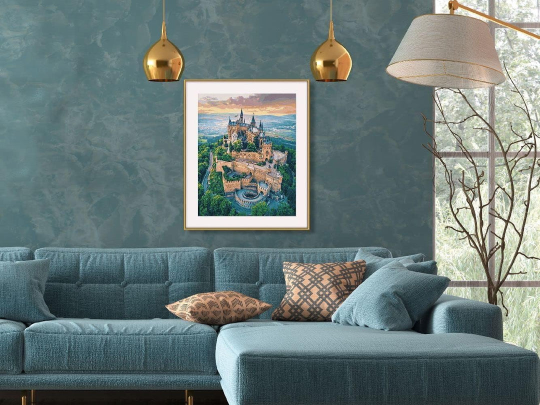 Schipper 609130882 Malen nach Zahlen – Burg Hohenzollern - Bilder malen für Erwachsene, inklusive Pi