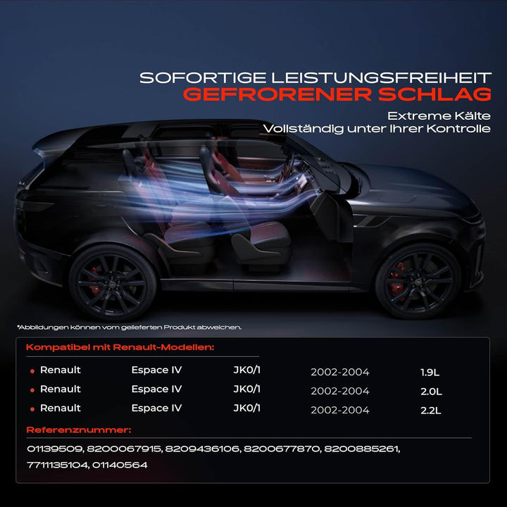Frankberg Klimakompressor Klimaanlage Kompatibel mit Espace IV JK0/1 1.9L 2.2L Diesel 2002-2008 Espa