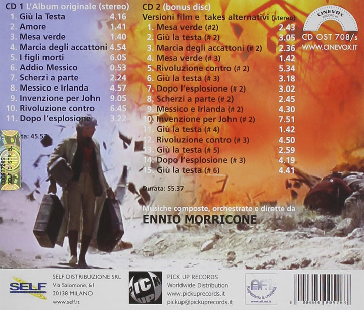 Giù La Testa (Duck, You Sucker, A Fistful of Dynamite) (Original Soundtrack), Audio-CD
